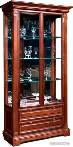 Шкаф-витрина Гомельдрев ГМ 5907 Береза (мокко)