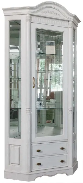 Шкаф-витрина угловая «Паола» БМ2.671.0.07(2115) — фото 2