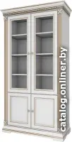 Шкаф-витрина WellMaker Патриция Элегант ШП2-100 (альпийский/латунь)