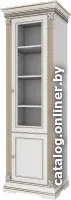 Шкаф-витрина WellMaker Патриция Элегант ШП2-60 (альпийский/латунь)