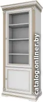 Шкаф-витрина WellMaker Патриция Элегант ШП2-80 (альпийский/латунь)