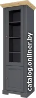 Шкаф-витрина WellMaker Патриция Скандия ШП2-60 (графит/дуб артизан)