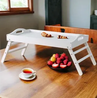 Стол для ноутбука Home Decoration Lazy Sunday Д.7602.3 (белый бейц)