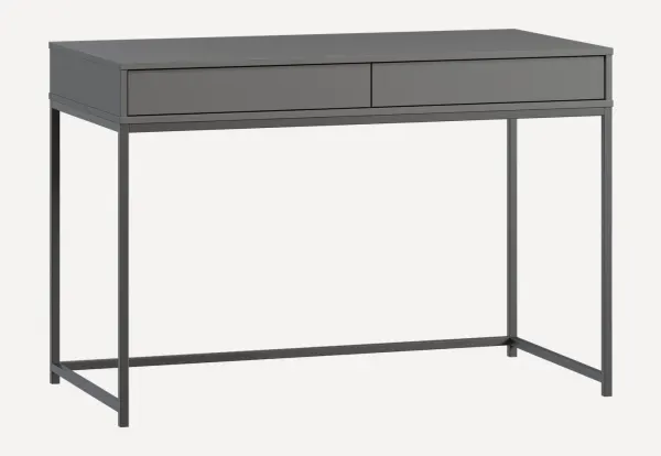 Стол Ханссон 120x60 Графитовый/Черный