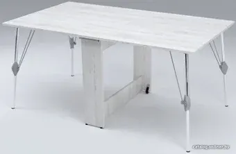 Стол-книга Stoloff Мечта 1600x850 (сосна лофт, опоры складные, углы прямые с роликами и ручками)