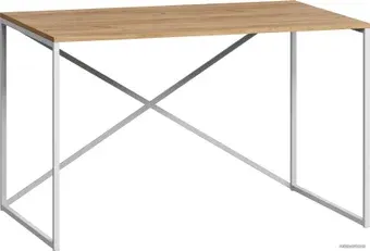 Стол LoftyHome Мальборк Кросс 1251767 (дуб с белым основанием)