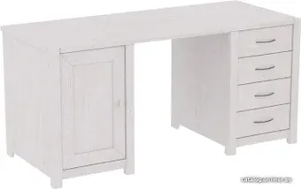 Стол ММЦ Фьорд двухтумбовый (белый воск)