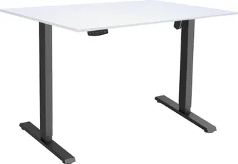 Стол с регулировкой высоты ErgoSmart Electric Desk Slim + Столешница ДСП 1200х650х18мм (рама черная/ясень тронхейм)