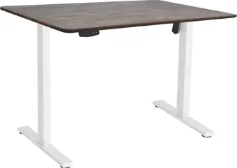 Стол с регулировкой высоты ErgoSmart Wooden Electric Desk Slim 1200х600х27мм (прямой край, дуб галифакс/белый)