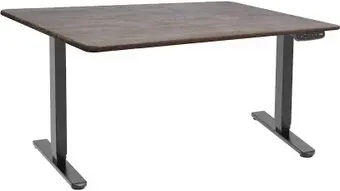 Стол с регулировкой высоты ErgoSmart Wooden Ergo Desk Prime 1200х600х27 мм (прямой край, дуб Галифакс/черный)