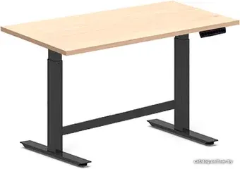 Стол с регулировкой высоты Fit Focus X-2 Balk с электроприводом одномоторный, черный, сосна аланд полярная, 18 мм