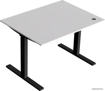Стол с регулировкой высоты Kulik System E-Desk (кремовый/черный)