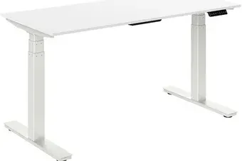 Стол с регулировкой высоты WellDesk WDЕ Flagman 1395x800х28 (белый/пепел)