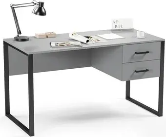Стол Soma Slava 135x66 (серый/черный)