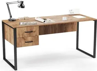 Стол Soma Slava 160x66 (дуб крафт золотой/черный)