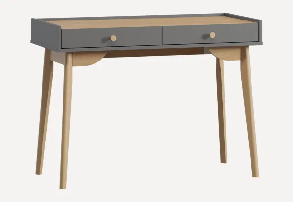 Стол Торвалль-4 110x50 Графитовый/Натуральный