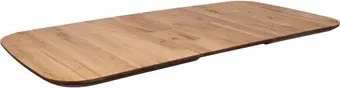 Столешница ОКА Вейв 120-160x80 (дуб натуральный/черный)