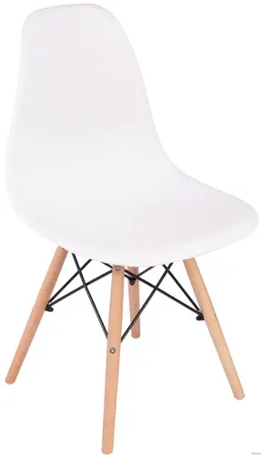 Стул Treet Fitz STF-0102 (белый/деревянные ножки)