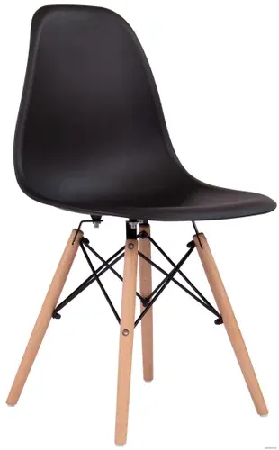 Стул Treet Fitz STF-0202 (черный/деревянные ножки)