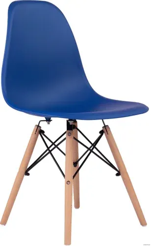 Стул Treet Fitz STF-0602 (синий/деревянные ножки)