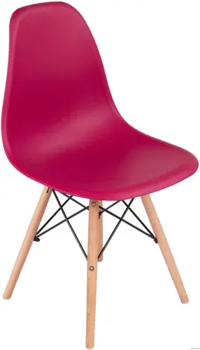 Стул Treet Fitz STF-0702 (красный/деревянные ножки)