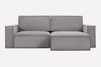 Угловой диван Divan Эби-1 Velvet Smoke 260046 (серый)
