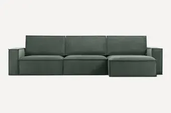 Угловой диван Divan Эби-2 Velvet Olive 260050 (зеленый)
