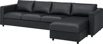 Угловой диван Ikea Vimle с козеткой/Grann/Bomstad черный s09306708