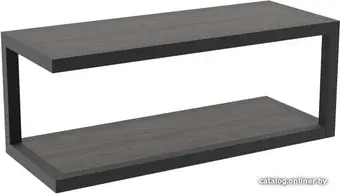 Журнальный столик TMB Loft Этернел Дуб 900х400х500 20 мм 40х40 (эбеновое дерево)