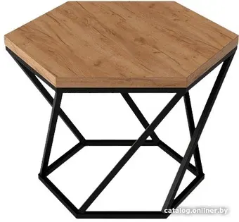 Журнальный столик Weldhouse LOFT Мельбурн L (дуб золотой крафт)