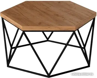 Журнальный столик Weldhouse LOFT Порту L (дуб золотой крафт)